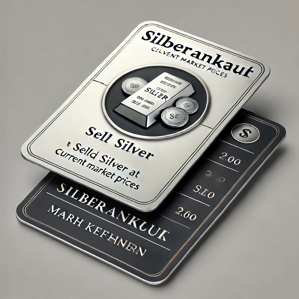 Silberankauf im Fachgeschaeft